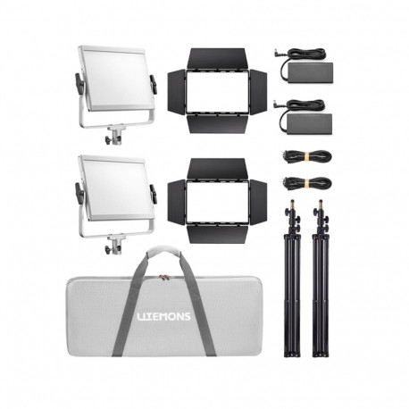 Godox Litemons LP600R RGB LED Light Panel 2 light kit