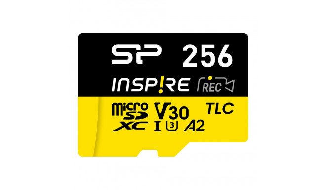 Silicon Power Inspire 256 GB microSDXC mälukaart klass C10 UHS-I U3 V30