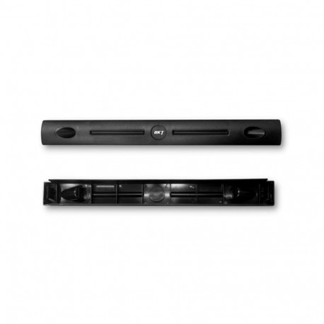 Kattepaneel 1U, tööriistavaba, plastik, must