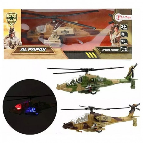 Sõjaväe helikopter valgusega 18 cm