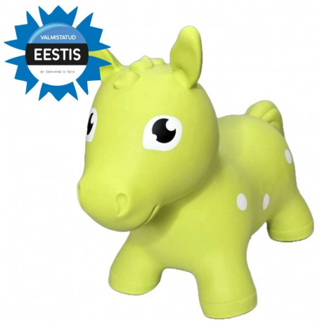Gerardo's Toys Jumpy hüppeloom Hobune pakendis, roheline