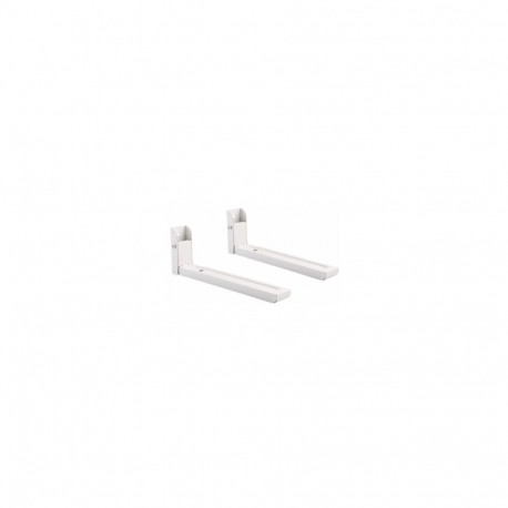 Gembird Universal Heavy Duty Steel Wall Brackets 30 kg White