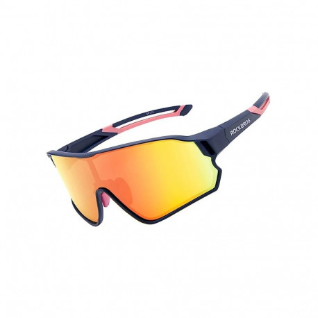 Rockbros 10134PL polarizing cycling glasses - blue|pink