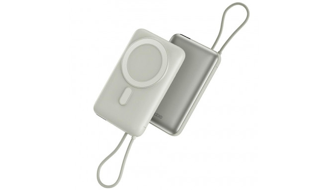 PowerBank Bazic Fusion Mag 10000mAh MagSafe Cable USB-C grey