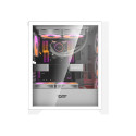 Arvutikarp Darkflash DRX70 GLASS + 4 RGB ventilaatorit (valge)