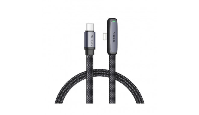 USB-C ja välklambi nurgakaabel Mcdodo CA-3351, 1,8m (must)