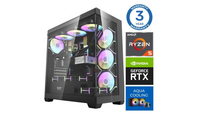 INTOP AQUA Ryzen 5 7600X 32GB DDR5 1TB SSD M.2 NVME RTX5060Ti 16GB no-OS