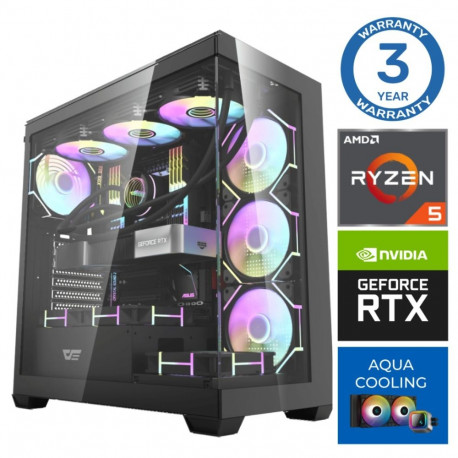 INTOP AQUA Ryzen 5 9600X 32GB DDR5 1TB SSD M.2 NVME+2TB RTX5070 12GB no-OS