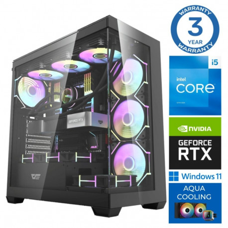 INTOP AQUA i5-14400F 32GB DDR5 1TB SSD M.2 NVME RTX5070 12GB WIN11Pro