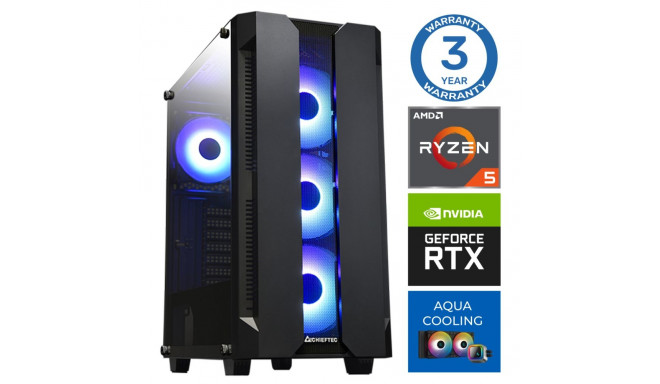 INTOP AQUA Ryzen 5 7600X 16GB DDR5 500SSD M.2 NVME RTX3060 12GB no-OS