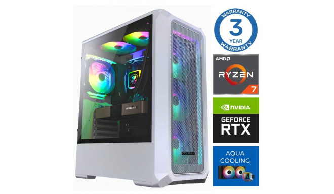 INTOP AQUA Ryzen 7 8700F 64GB DDR5 1TB SSD M.2 NVME+2TB RTX5060Ti 16GB no-OS