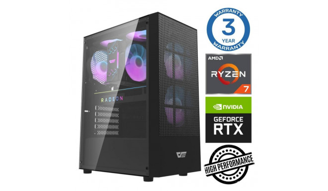 INTOP Ryzen 7 8700F 16GB DDR5 1TB SSD M.2 NVME+2TB RTX4060Ti 8GB no-OS