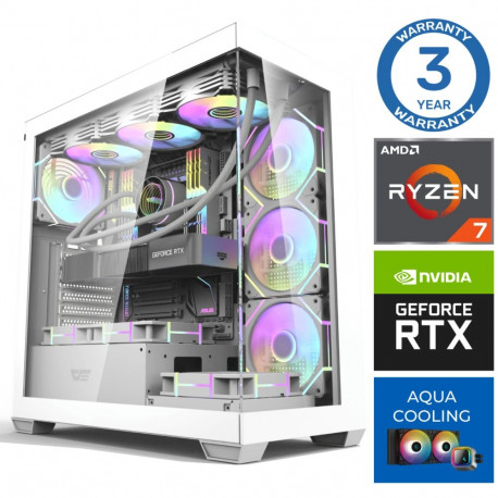 INTOP AQUA Ryzen 7 8700F 16GB DDR5 1TB SSD M.2 NVME+2TB RTX5070 12GB no-OS