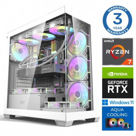 INTOP AQUA Ryzen 7 7700X 16GB DDR5 1TB SSD M.2 NVME+2TB RTX5060 8GB WIN11