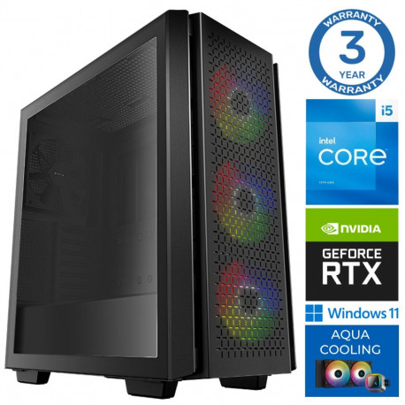 INTOP AQUA i5-14400F 32GB DDR5 2TB SSD M.2 NVME RTX5060 8GB WIN11Pro