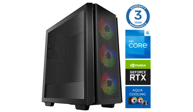 INTOP AQUA i5-14400F 32GB DDR5 500SSD M.2 NVME RTX5060 8GB no-OS