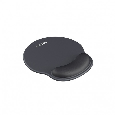 Ergonoomiline hiirematt randmetoega, must