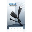 Kaablipikendus USB AM - AF 3m must US103 UGREEN
