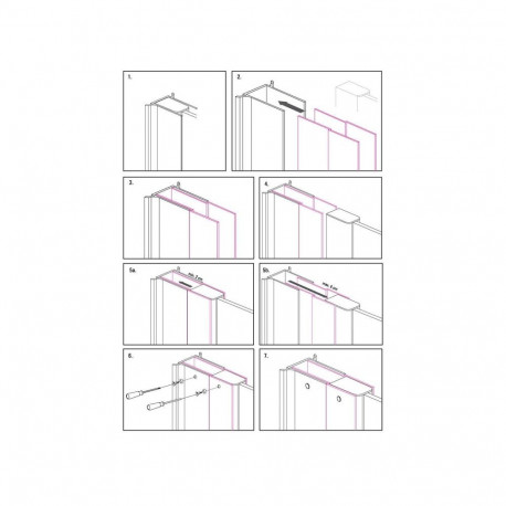 EXTENDING PROF WITH FITTING NERO 200 CM
