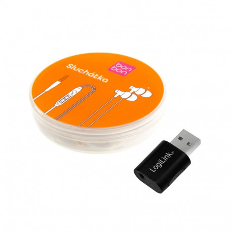 Komplekt: BONBON peakomplekt + Logilink UA0299 USB 2.0 adapter
