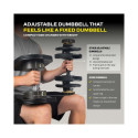 Reguleeritav hantel TUNTURI MX Select MX85 Dumbbell  5,6-38,6 kg, knurled
