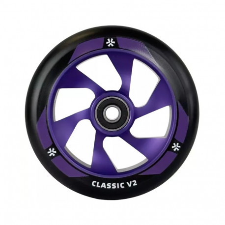 Ratas tõukerattale UNION Classic V2 Pro Scooter Wheel 110mm, black/purple