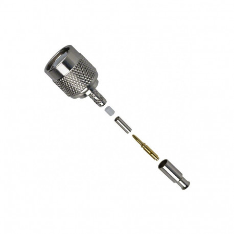 TNC male connector crimp RG174/316