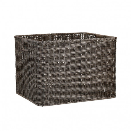 Korv BASILE 42,5x34xH30cm, tumepruun