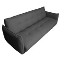 Sofa bed LANDER 3-seater, dark grey