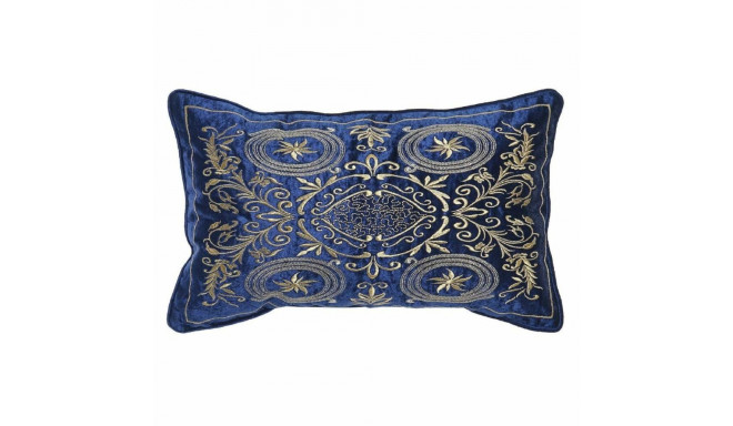 Cushion DKD Home Decor 8424001850358 Golden 50 x 10 x 30 cm Navy Blue