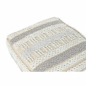 Padi DKD Home Decor Põranda Valge Hall Kandiline Boho 60 x 60 x 25 cm