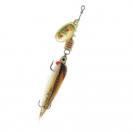 Spinner MEPPS AGLIA TW STREAMER-3 6,8g gold/streamer fly