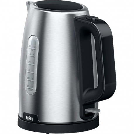 Braun Household Kettle PurShine WK 1500 BK (stainless steel/black, 1.7 liters, 2,200 watts)