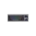 Mechanical keyboard Epomaker Shadow-X Flamingo Switch must-hõbedane