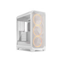 Fractal Design Meshify 3 | White RGB TG Clear Tint | Mid-Tower | Power supply included No | ATX