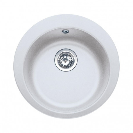 SINK SINGLE 1 3 1/2 MAV OT MUL ARCTIC WH