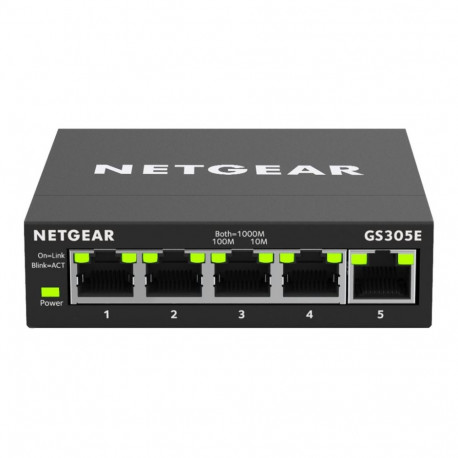 NETGEAR 5-porti gigabitine Ethernet nutikas hallatav Plus lüliti SMB jaoks metallkorpusega lauaarvut