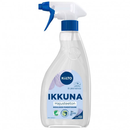 Klaasipuhastusvahend KIILTO Lõhnatu spreipudel 600ml