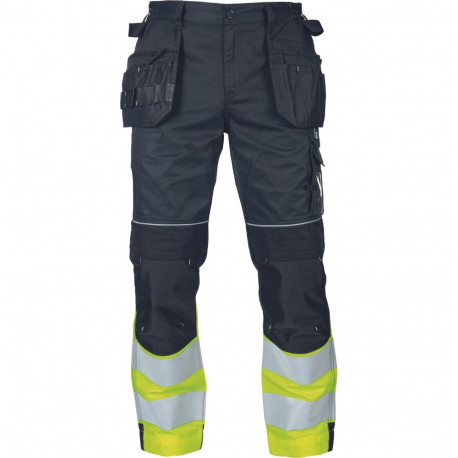 Cerva Max Vivo HV FP ripptaskutega vööpüksid must Hi-Vis kollane 56