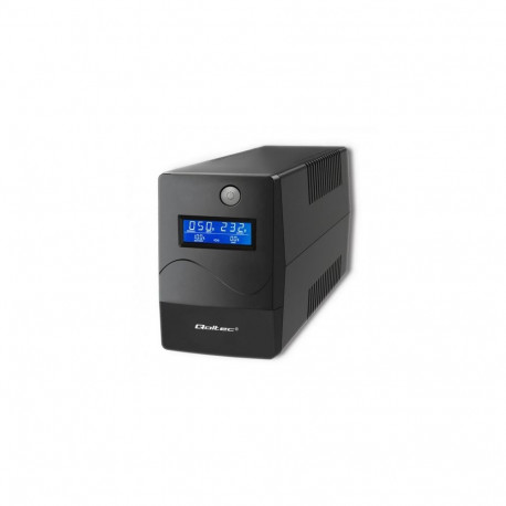 Qoltec Monolith uninterruptible power supply (UPS) Double-conversion (Online) 0.45 kVA 240 W 2 AC ou