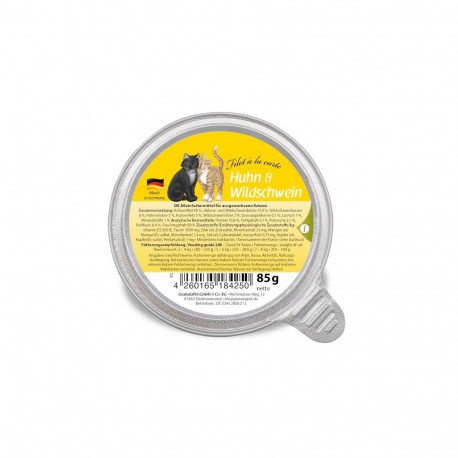 GRANATAPET Filet á la carte Chicken with wild boar - wet cat food - 85g