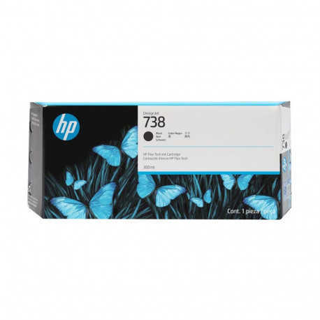 HP DesignJet tindikassett 738 300ml, must