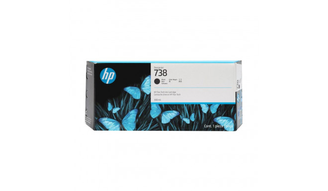HP DesignJet tindikassett 738 300ml, must