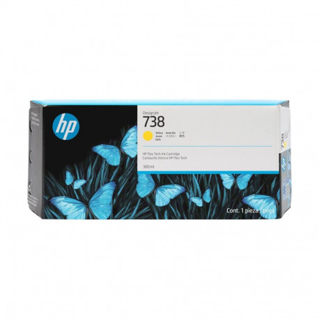 HP 738 300-ml kollane DesignJet tindikassett
