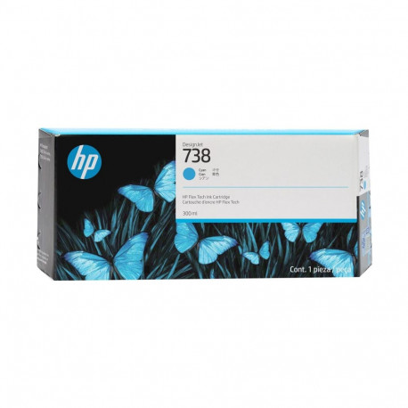 HP 738 300-ml tsüaan DesignJet tindikassett
