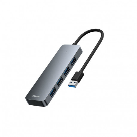 Hub USB-A to USB 3.0 4-Ports 15cm, Grey