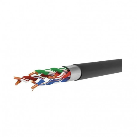 Välitingimustes kasutatav F/UTP CAT5E kaabel 24AWG, must, Eca