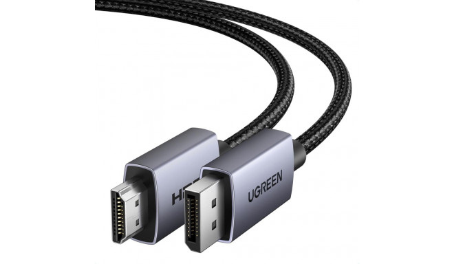 Kaabel DisplayPort (DP) isane - HDMI isane ühesuunaline 4K@30Hz 1m must DP125 UGREEN