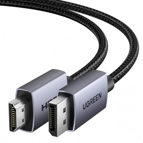 Kaabel DisplayPort (DP) isane - HDMI isane ühesuunaline 4K@30Hz 2m must DP125 UGREEN