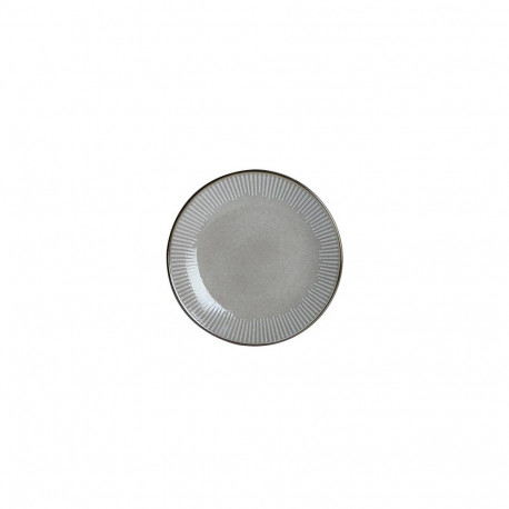 PLATE PAD PRINT MET RIM BROWN 21CM